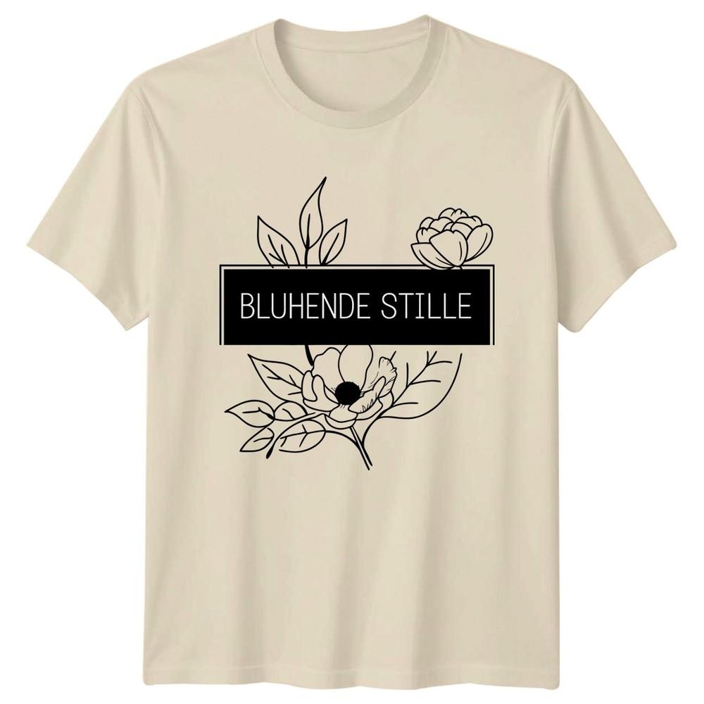 Bluhende Stille Unisexs TShirt GerUnisex Botanical Gardening Birthday Gift For Her
