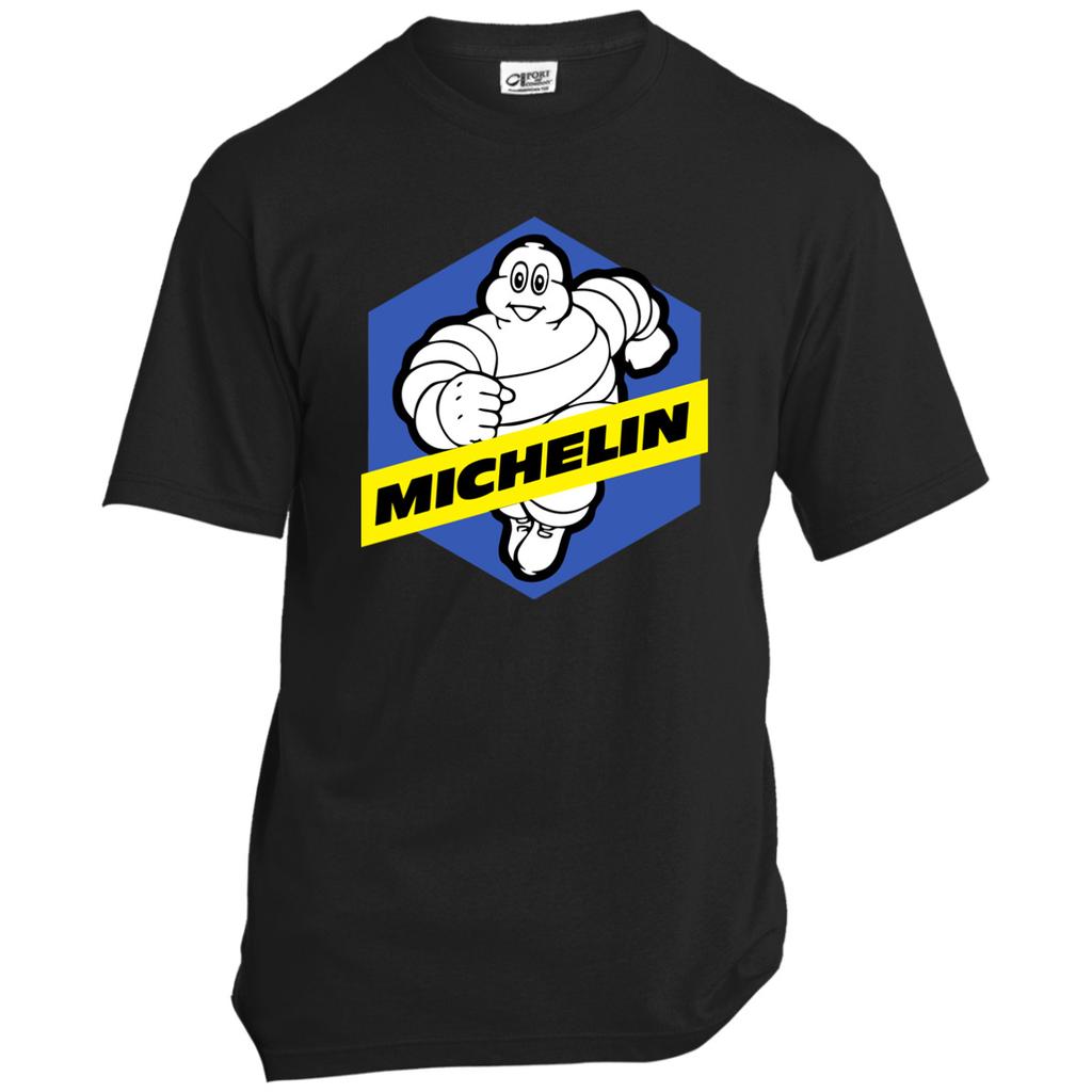 Michelin T Shirt Automotive Tires Michelin Man Racing T Shirt Fashion T Shirt Men Short Sleeve Tshirts Tops Hip Hop T Shirt Homme Man Cotton Casual T