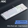 AOC GK410 Механическая клавиатура с возможностью горячей замены, 104 клавиши, проводная