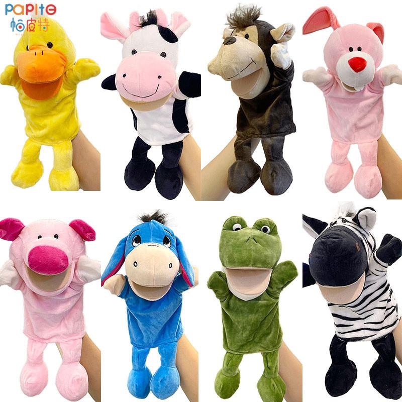 Animal Plush Hand Puppet Featuring Movable Beak For Creative Play And Gifts