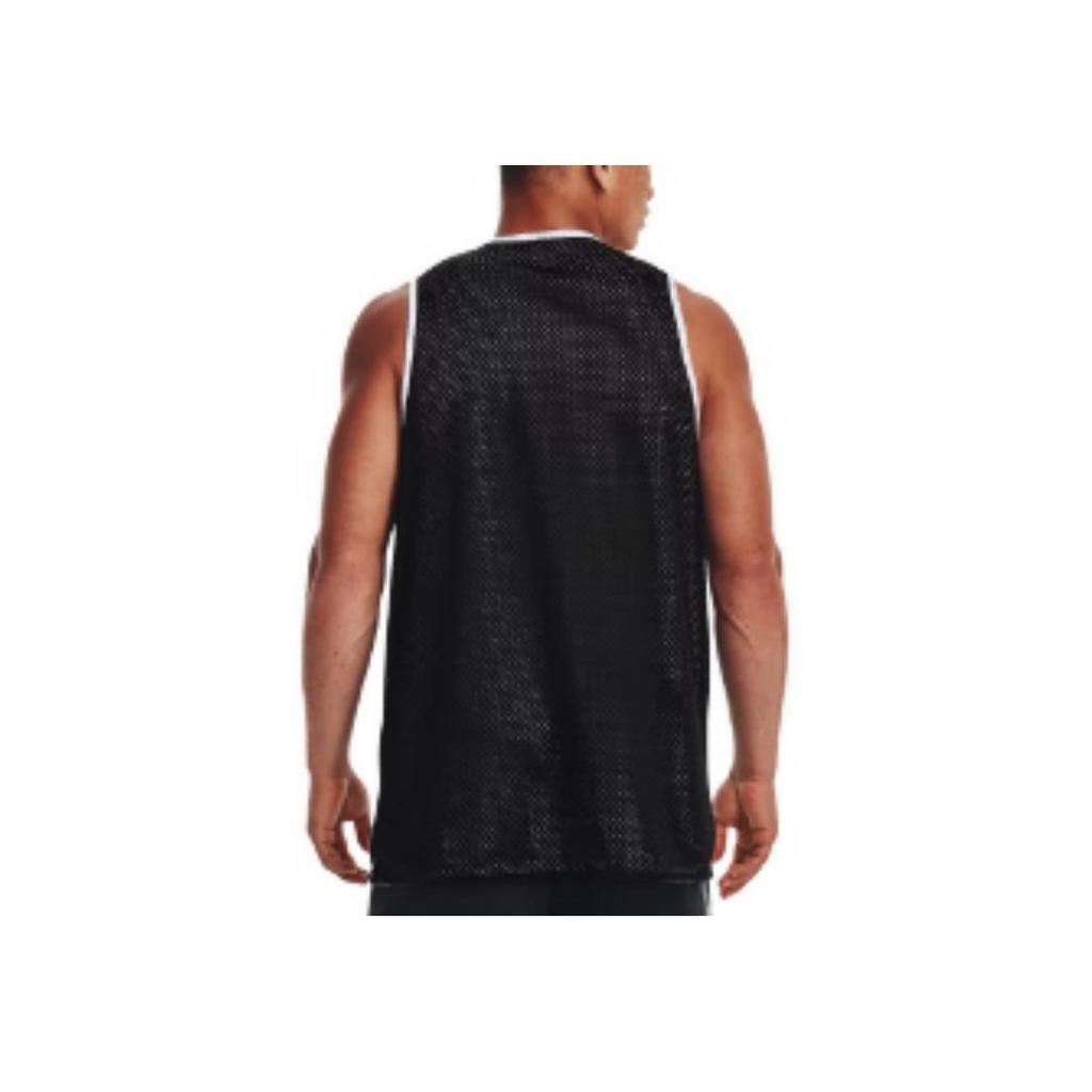 Under Armour UA Baseline Reversible Breathable Crew Neck Sleeveless Basketball Jersey Men Tops Black 1377310-001