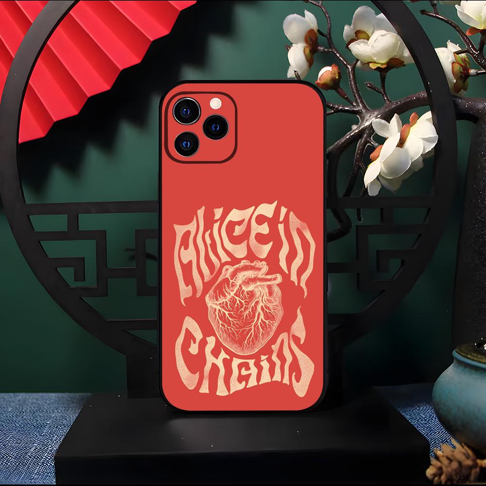 Retro Band Alice In Chains Phone Case For IPhone 17 Pro Max 16 15 14 Pro Max 13 11 Air Plus Silicone Cover