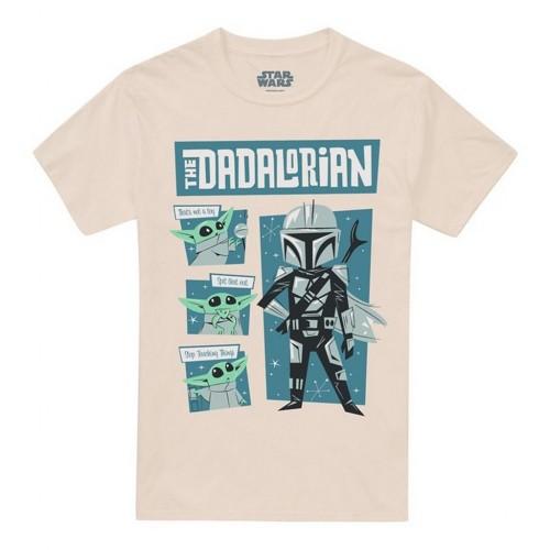 Star Wars Unisex Adult Father Dadalorian Grogu Retro T-Shirt