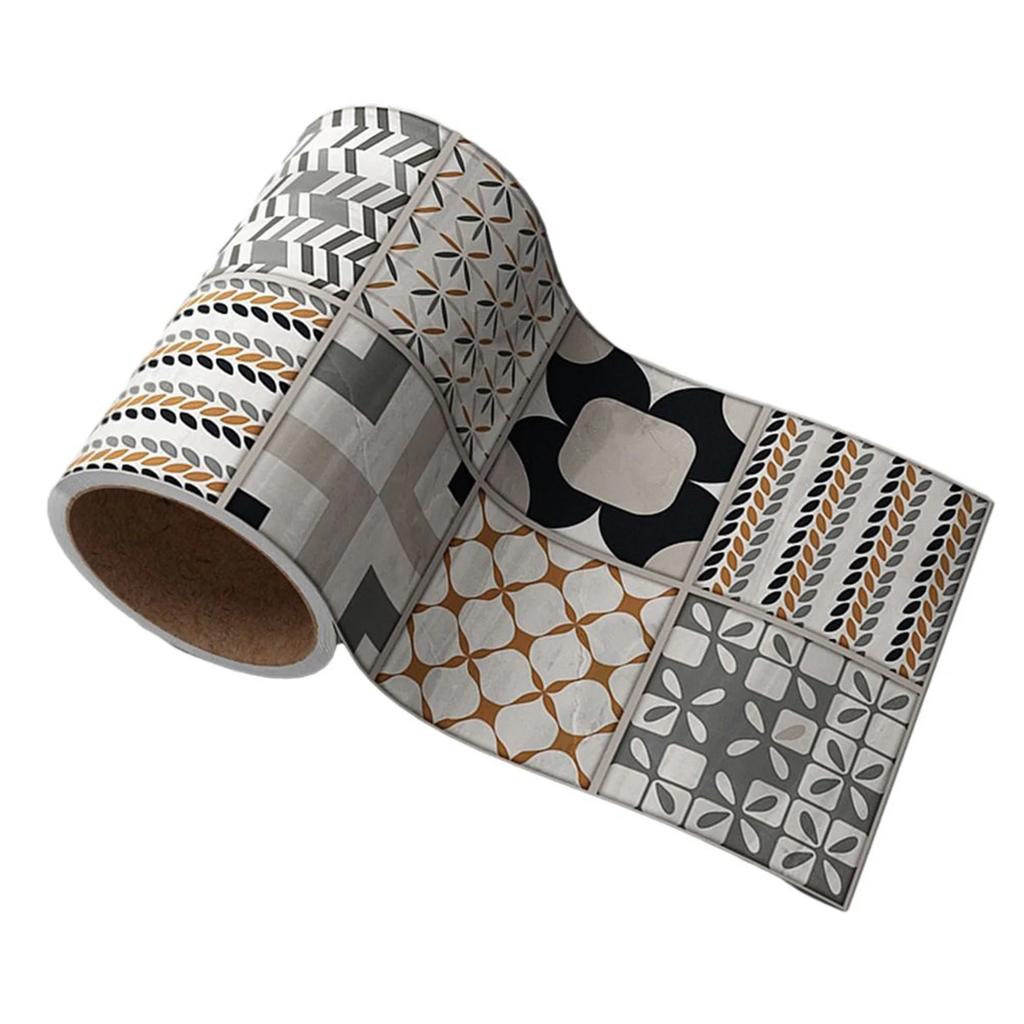 10смx100см Самоклеящаяся Водонепроницаемая Маслостойкая Отклеивающаяся Полоса на Линию Талии Кухонный Фартук Арт Декоративная Полоса Домашний Декор Стен