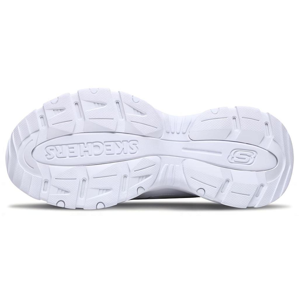Skechers Kozmiks Сетчатые Низкие Кроссовки из Синтетической Кожи на Шнуровке Папины Кроссовки Женские Белые 88888327-WHT