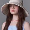 WHITE SANDS Waffle Texture Ribbon Floppy Hat Lonoi (3 Colors)