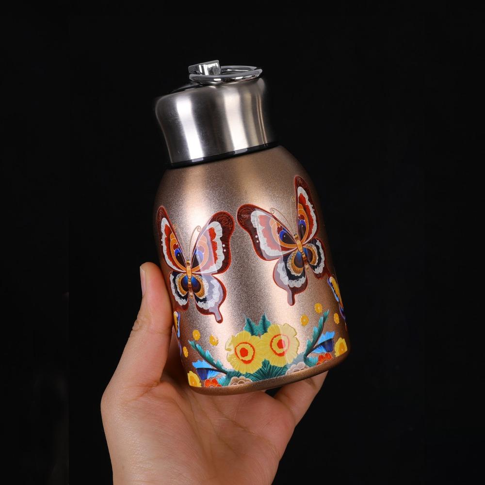 Непроливаемая Изолированная Кружка Кружка для Кофе из Нержавеющей Стали Тонкая Изолированная Термобутылка для Воды Спорт