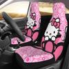 Комплект автомобильных сидений Hello Kitty для передних сидений, подходит для легких и обычных легких автомобильных сидений, чехлы для задних сидений пассажирских автомобилей, чехлы, 2, сиденья, автомобили, передние,