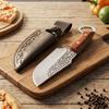 Универсальный нож для нарезки мяса, фруктов, разделки, мясницкий нож, шеф-повар, кухонный тесак, ручная работа, деревянная ручка