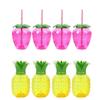 Ананасовый стаканчик Украшение свадебного стола Украшения на день рождения Аксессуары Одноразовые тарелки для вечеринок Соломинка Выпускной Радуга Друзья