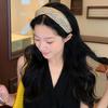 Hollow Straw Weave Headband Vacation Style Bohemian Style Hair Hoop Wide Edge Hairband  Women