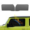 BLUESEATEC Suzuki Jimny JB04 Серия Затемняющая сетка-шторка JB64 JB74 Магнитный солнцезащитный козырек для боковых стекол Использование сбоку Июль 2018 - настоящее время Сиденье Пассажирское сиденье Солнцезащитный козырек 2 штуки