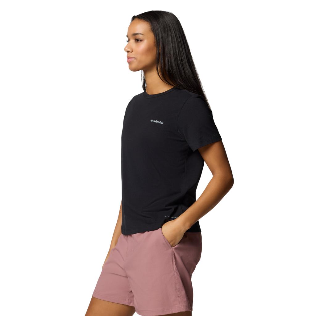 Columbia Sun Trek W SS II Tee, Womens Black T-shirt