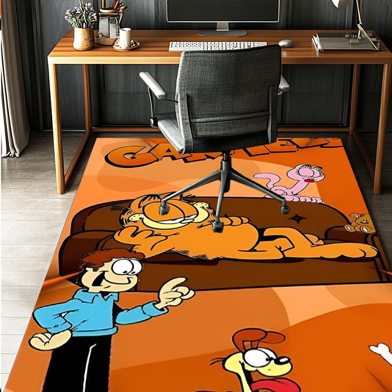 Garfield Pattern Rug, Indoor/Outdoor Mat, for Picnic, Gameroom, Bedroom, Office, Living Room, Home Decor Carpet, Birthday Gift