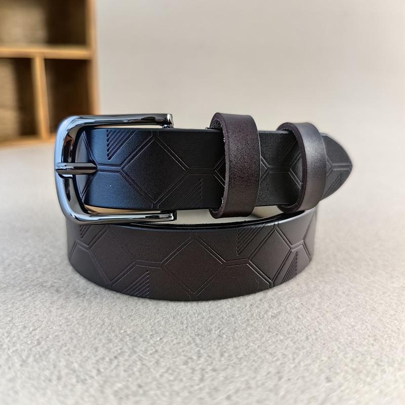 Leather Genuine Elegant Belt Women Alloy Pin Buckle Suitable Casual Outfits