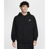 Nike Club Fleece Oversized French Terry Pullover Hoodie M Black White Hj1817 010
