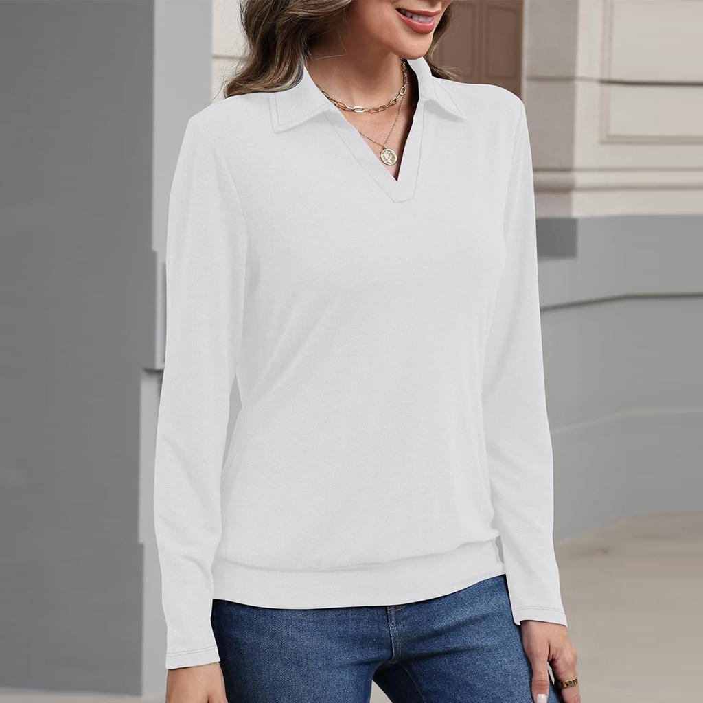 Женский модный однотонный топ с длинным рукавом