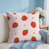 Fruit Strawberry Cushion Cover Short Plush Soft DoubleSided Printing Pillow Case Cozy Sofa Bedroom Home Decor Gift