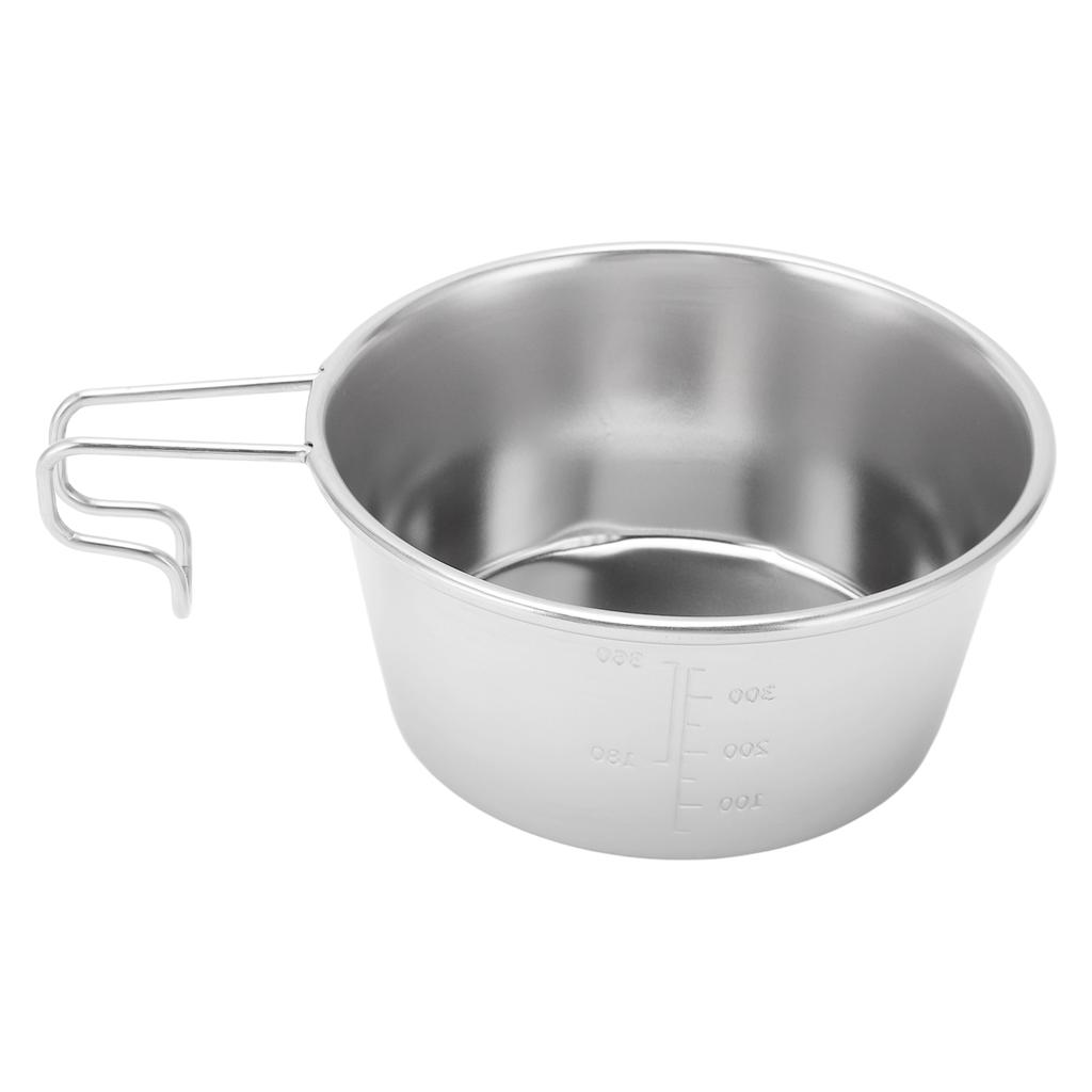 450 мл Кружка для кемпинга из нержавеющей стали Миска для кемпинга Штабелируемая Портативная Кружка для кемпинга для пеших походов