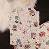 New Women's Pajamas Long-sleeved Trousers Cardigan Sweet and Cute Spring and Autumn Loungewear Suit