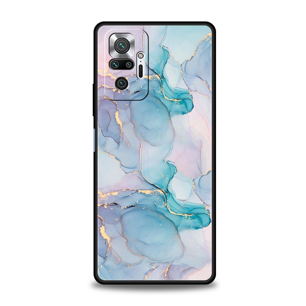 Акварельный мраморный чехол для телефона для Xiaomi Redmi Note 14 13 12 Pro Plus 5G 9S 9 10 11 4G 14C 13C 12C 10C 9C 9A Мягкая крышка