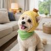 Funny Winter Dog Cap Warm Cat Head Cover Portable Dog Headdress  Outdoor