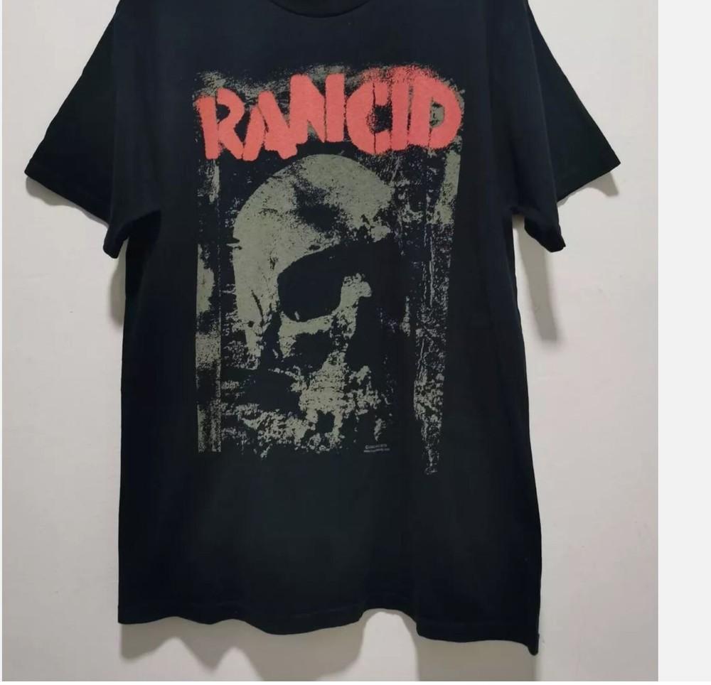 2006 Rancid Band Skull graphic T shirt black tee reprint size S-5XL Unisex T-Shirt