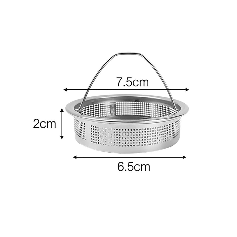Kitchen Sink Filter Stainless Steel Sink Strainer Mesh Bathroom Floor Drains Catcher Waste Drain Hole Filter Kitchen Accessories