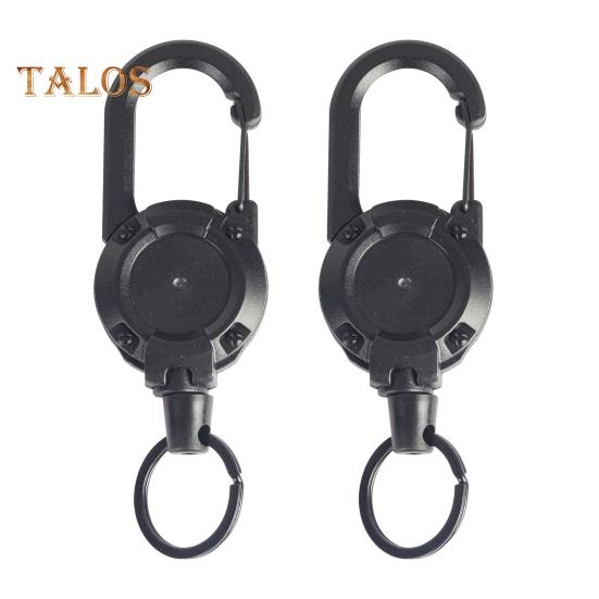 2 шт. прочный выдвижной брелок для ключей держатель значка многофункциональный инструмент карабин зажим ключи значки тактическая катушка удостоверения личности с выдвижным шнуром