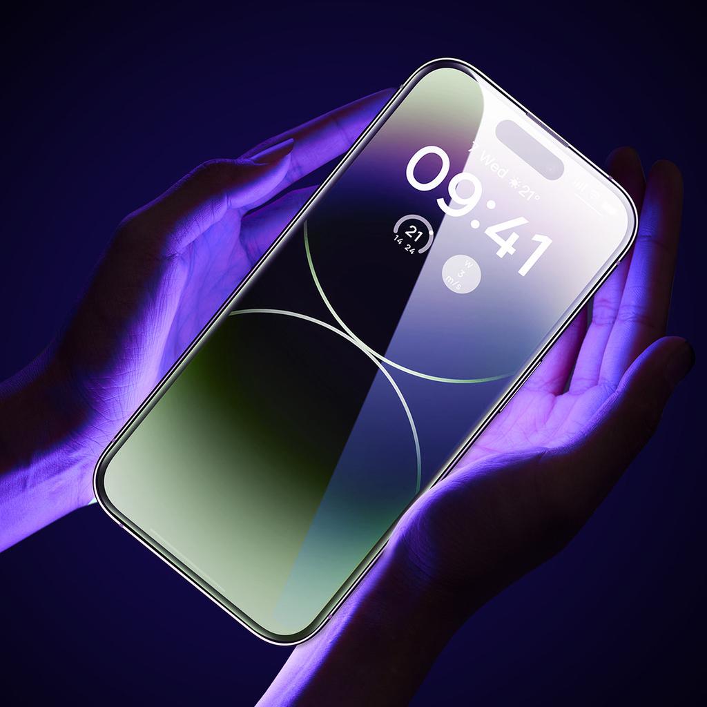 Закаленное стекло для iPhone 14 Pro Max на весь экран 0,3 мм с защитой от синего света