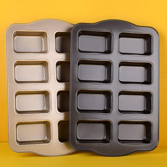 Cake Mold Non-Stick Cake Pan with 8 Compartments DIY Baking Mold for Chocolate Dessert Biscuit Bread