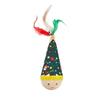 Colorful Feather Cat Tumbler Toy Wooden Base Dynamic Shaking Self Play Cat Entertainment Toy Cartoon Pattern Bite Resistant