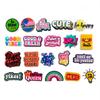 20Pcs Motivational Phrase Series PVC Shoe Charms for Shoe Decoration