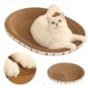 Round Oval Grinding Claw Toys Corrugated Cat Bed Nest Durable Cat Accessories  Cats