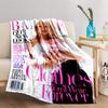 Fashion Magazine Cover Art Blanket for All Seasons Blanket Lunch Break Throw Gift