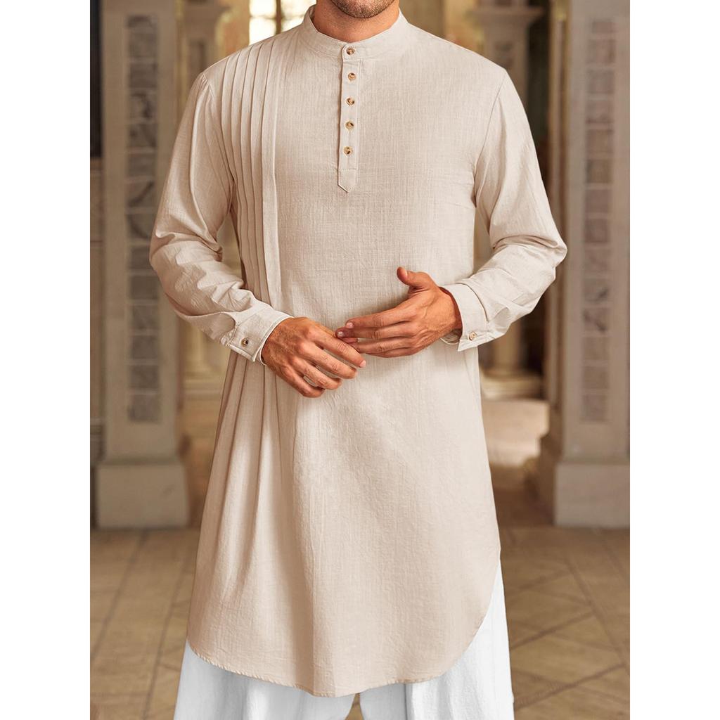 Men's Long Shirt Muslim Robe