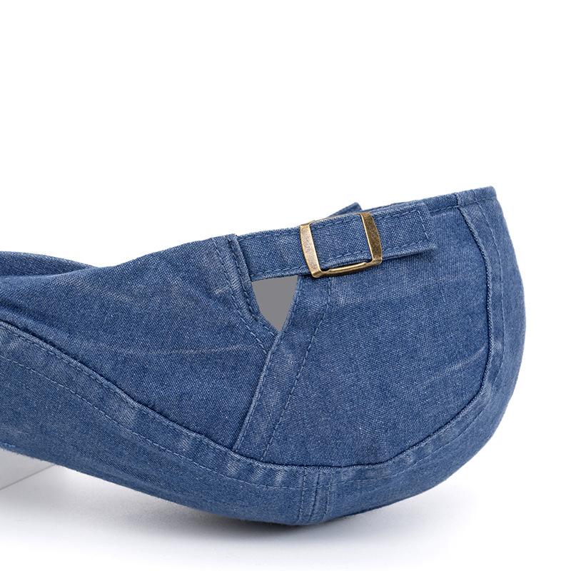 Джинсовый берет Мужская кепка вперед Весна Осень Кепка с козырьком