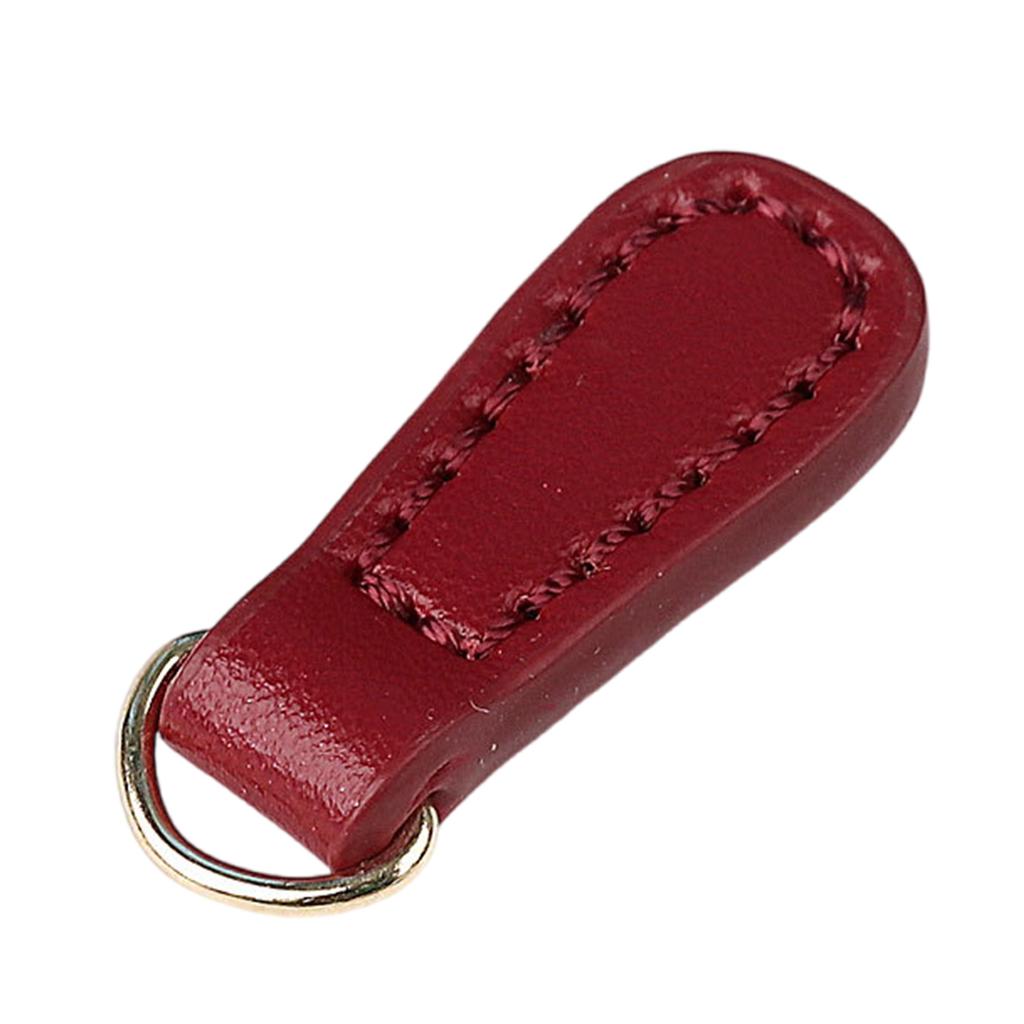 2 Pieces/Set Stylish Zip Pull Strap PU Leather Zipper Pullers Zipper Tags for Boot Jacket Bag Purse Handbag Replacement