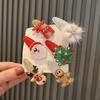 Festive Christmas Tree & Snowman Hair Clip for Kids