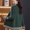 Мама вязаный кардиган свитер пальто осень новый универсальный наряд большой свободный осенне-зимний свитер кардиган