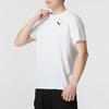 Puma Solid Color Breathable Loose Knit Round Neck Short Sleeve Drop Shoulder T-Shirt Men Tops White 685644-02