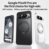 Магнитный чехол для телефона с подставкой 360° для Google Pixel 10 9 8A 8 Pro XL, Люксовая металлическая складная подставка, Ударопрочный защитный чехол