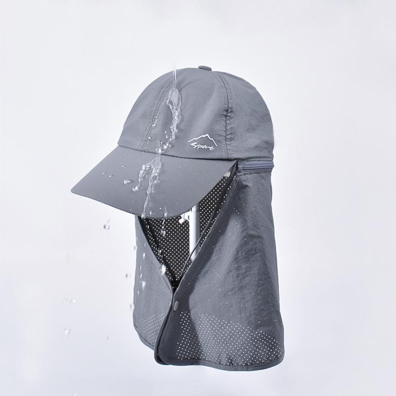 Кепка для рыбалки на открытом воздухе, летняя быстросохнущая кепка с защитой от ультрафиолета, рыбацкая кепка, мужская панама, съемная шляпа от солнца, шарф, панамская шляпа, альпинистская анти-УФ-кепка