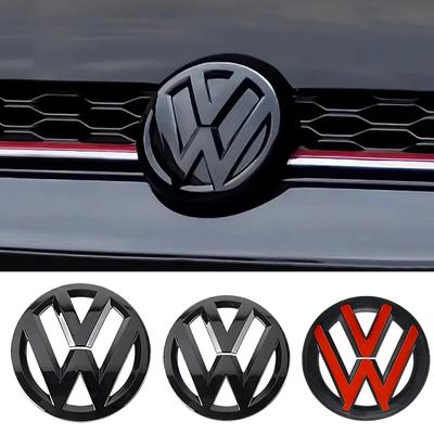 Для VOLKSWAGEN Volkswagen Передняя решетка Значок Задний значок на крышке багажника Крышка логотип Для VW POLO GOLF 5 6 7 7.5 8 MK7 MK7.5 MK8 Scirocco