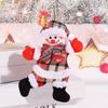 1PC Fabric Ornaments Reindeer Decorations Cloth Pendant Snowman Christmas Tree Elk Christmas Santa Claus Figurines