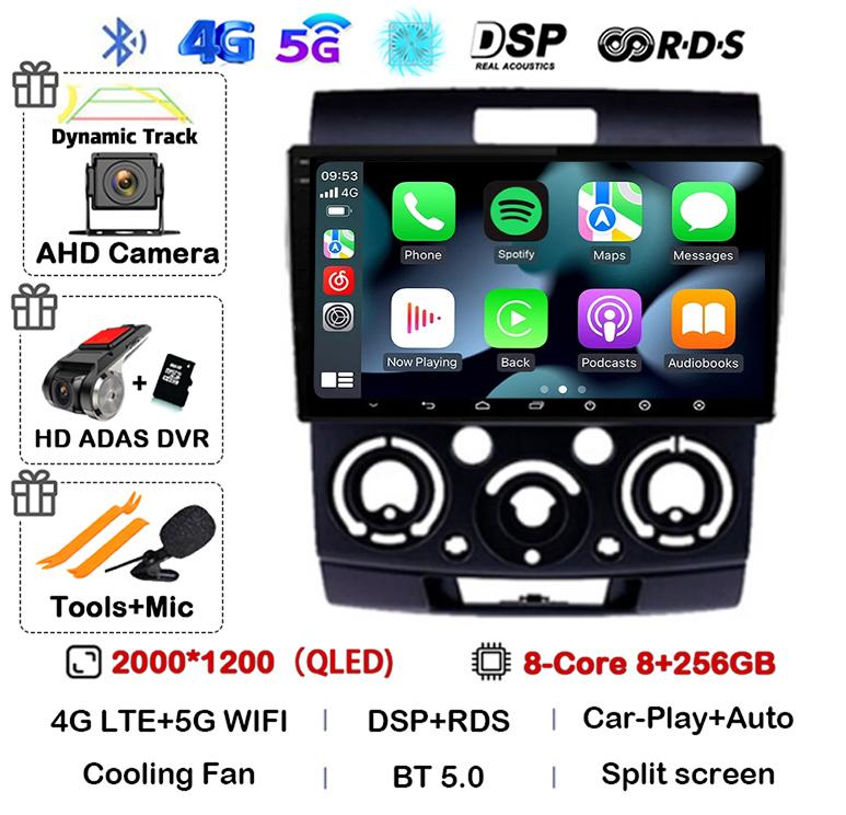 Android 14 автомобильный радиоприемник стерео для Ford Everest Ranger Mazda BT50 BT-50 2006 2007 2008 2009 2010 2011 мультимедийный проигрыватель головное устройство