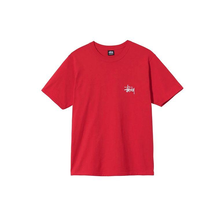 Stussy Классическая базовая футболка с принтом, короткий рукав, унисекс, топ, черный 1904257-1