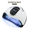 SUN X10 Max 280 Вт Светодиодная лампа Сушилка для ногтей 66 светодиодов УФ-ледяная лампа для сушки гель-лака Таймер Авто Сенсор Маникюрные инструменты