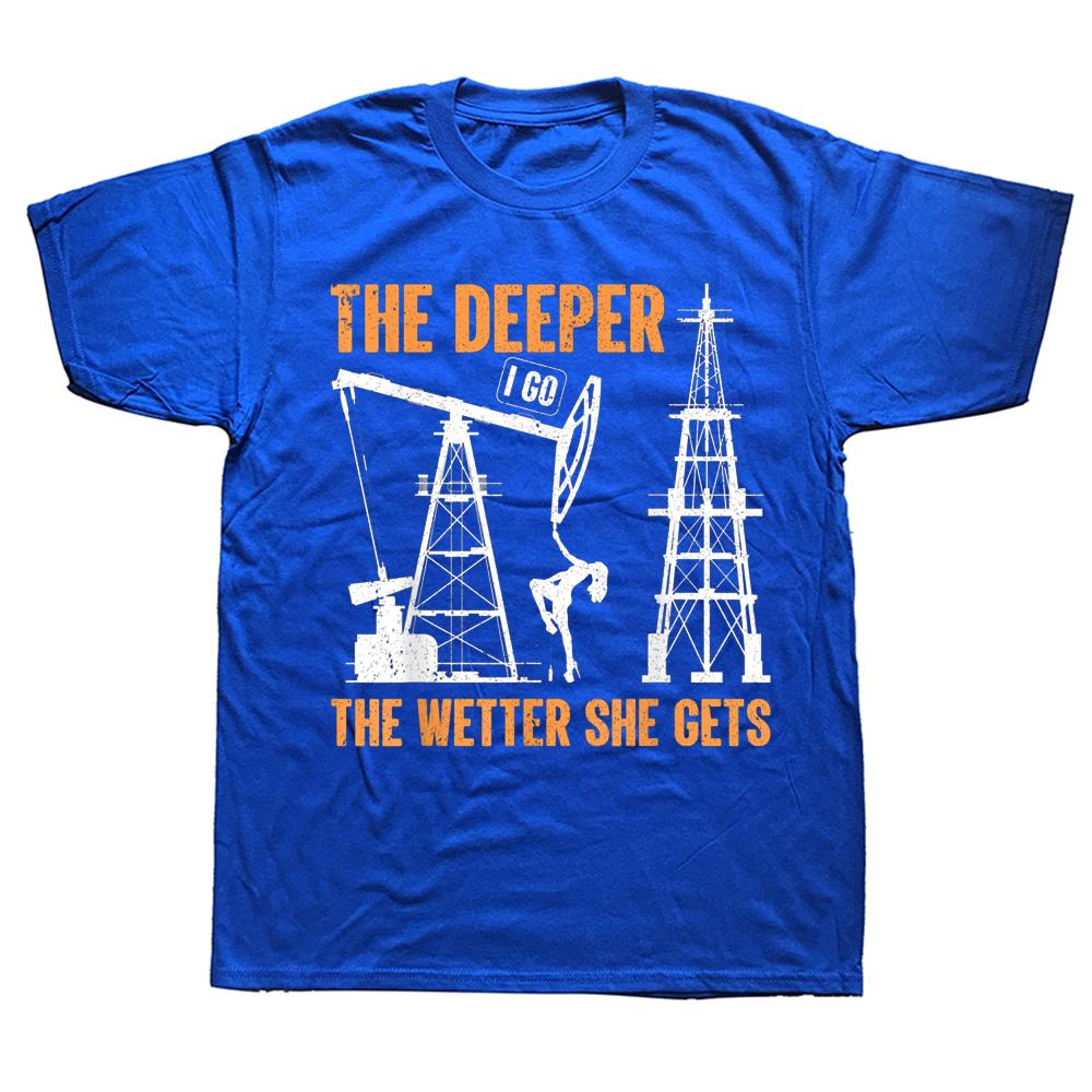Новинка, футболки для нефтяников, буровых установок, образ жизни, уличная одежда, подарки на день рождения с короткими рукавами, летняя стильная футболка унисекс