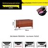 Carbonized Wood Flower Trough: Outdoor Anti-Corrosion Garden Planter Box for Balconies and Roads